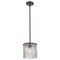 Z-Lite Glacier Pendant, 1-Light, 8.5 In.W x 9 In.H, Matte Black/Clear 1943P8-MB - alternate 3